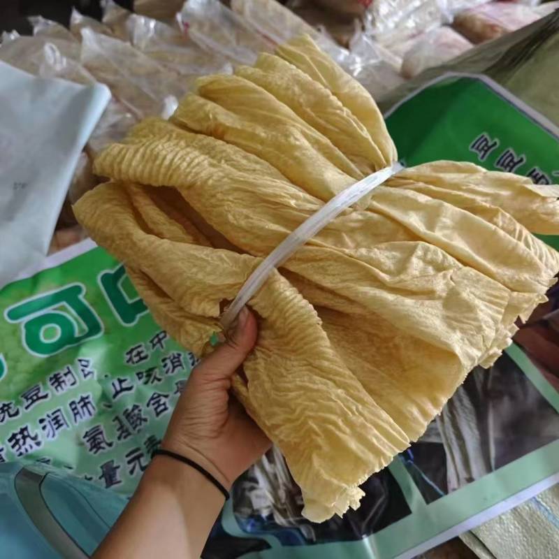无盐粒干货烤豆皮长豆皮油皮人造肉蛋白肉素肉豆制品批发