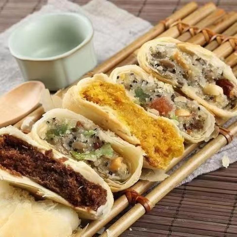 苏式酥皮五仁月饼多口味糕点心饼干礼盒