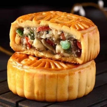 老五仁大月饼传统老式月饼散装水果味月饼批发1