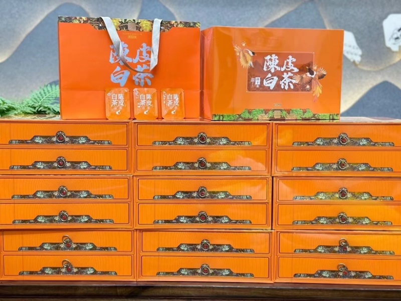 陈皮白茶福鼎白茶双层100泡500克高品质茶叶礼盒装
