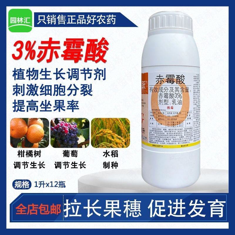 国光顶跃3%赤霉酸刺激细胞分裂提高坐果率四川产生长调节剂