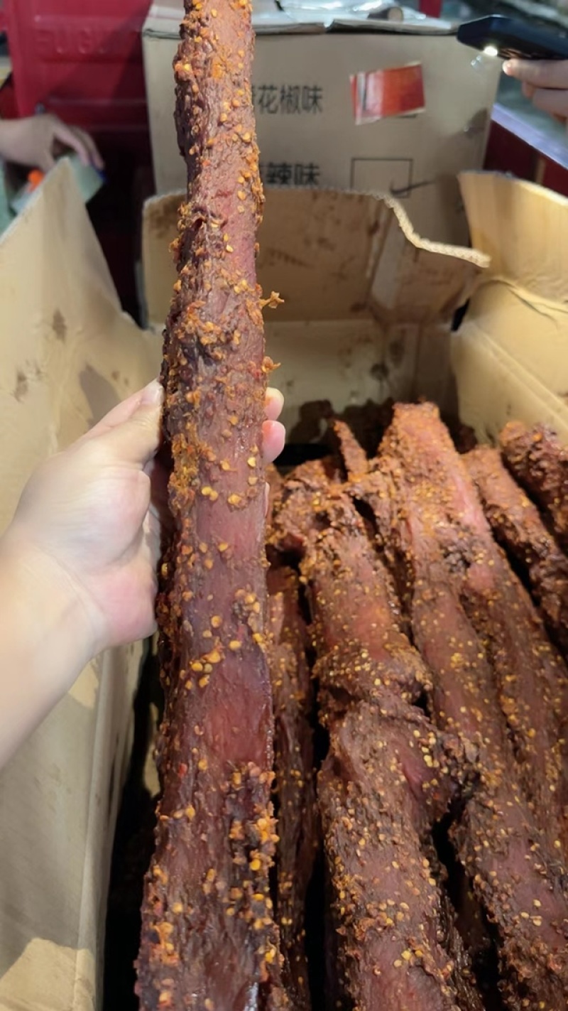 里脊长条展会地摊里脊长条大块肉酱香肉猪肉干牛肉干里脊大块