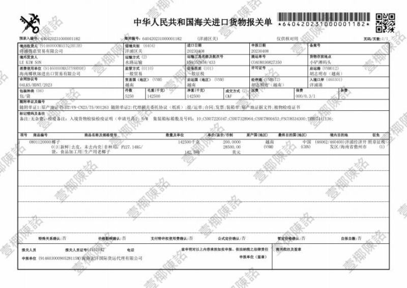 越南老椰椰皇热带椰子椰盅酒店炖品店甜品店不包邮物流提付