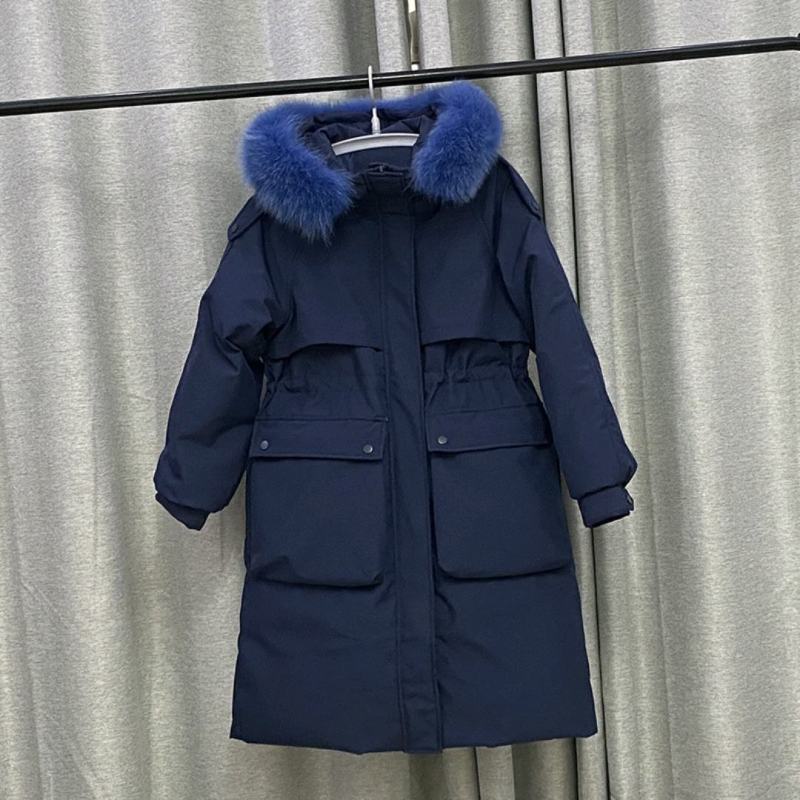 羽绒服女韩版新款宽松中长款加厚连帽羽绒棉服女批发库存一万