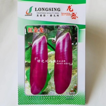 红金龙茄子种子四川红茄子种籽早熟皮薄籽少紫红色粗棒型茄子