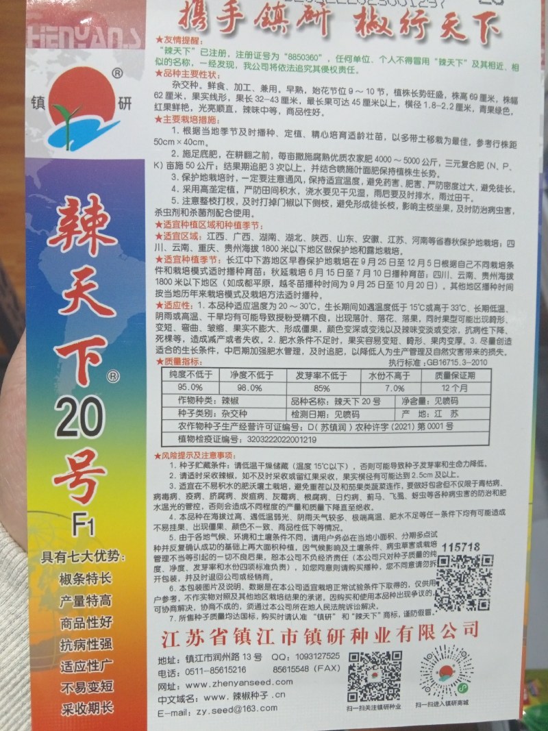 辣天下20号线椒种子