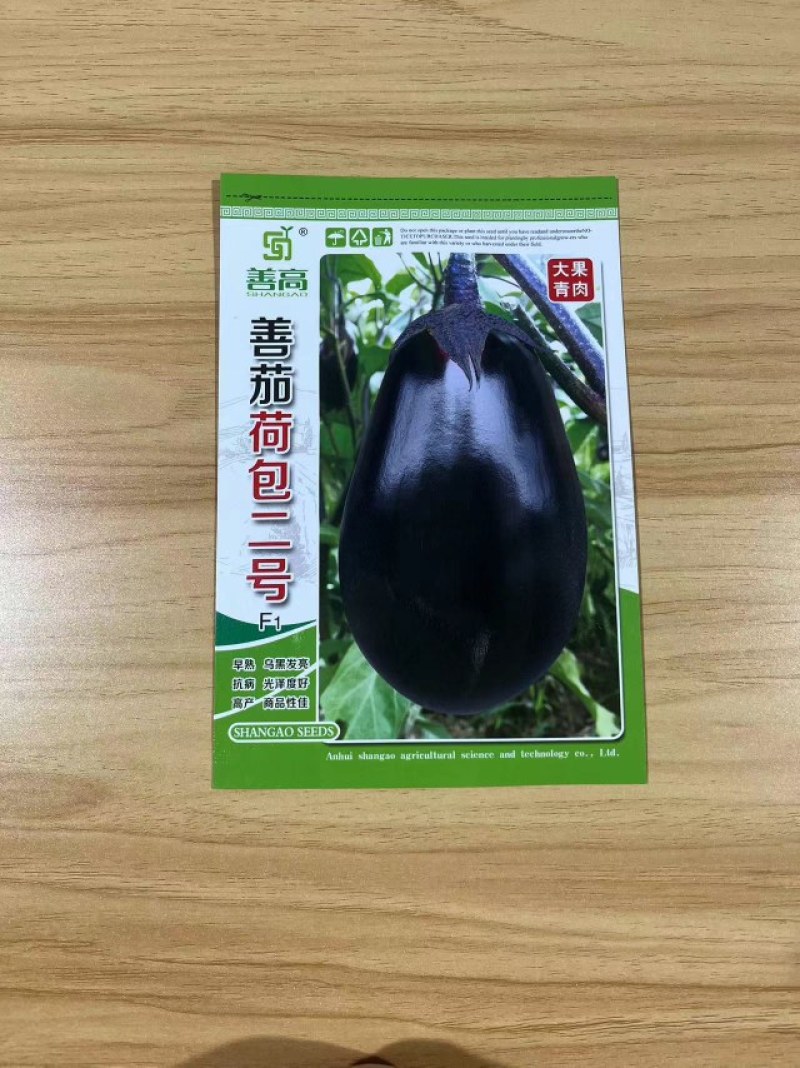 荷包二号圆茄子种子耐运耐逆抗病高产