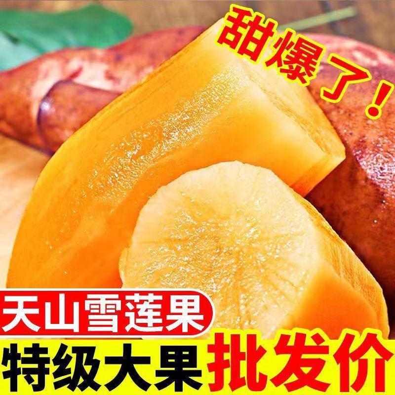云南天山红心雪莲果黄心中圆果大量供货，支持一件代发批发