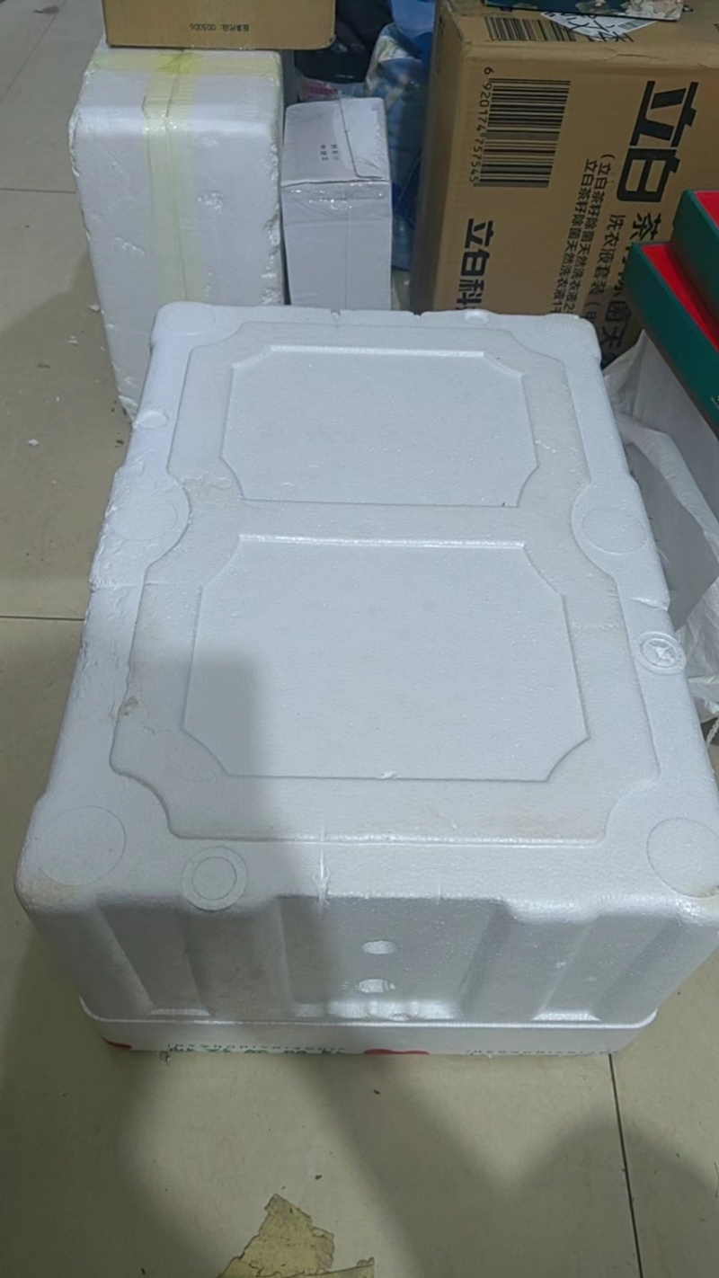 99新泡沫箱，带盖子，内径长45cm宽30cm高23cm