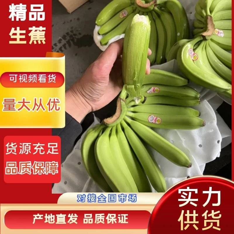 精品香蕉生蕉二黄蕉口感软糯香甜无花皮无硬心无黑心发全国