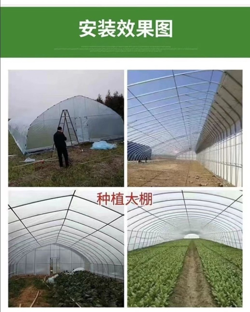 种植专用钢架大棚连体棚保温棚上门安装全国发货