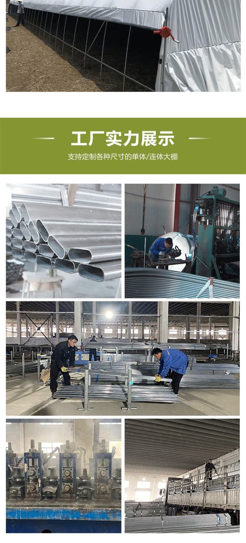 专业生产各种规格养殖大棚种植大棚全国发货包建