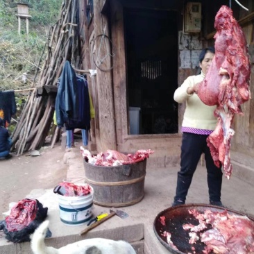 农家鲜黄牛肉，山里散养，肉质紧实香味足欢迎联系