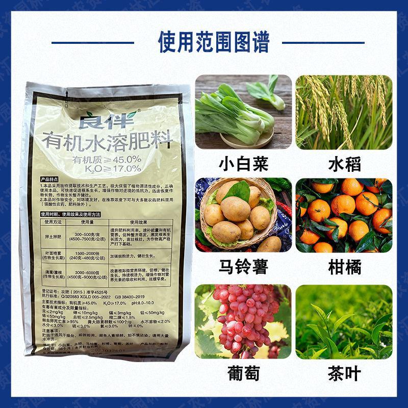 龙灯叶面肥良伴有机水溶肥料有机质水稻花生促根壮根生根剂1
