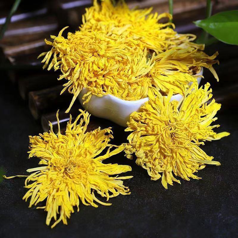 金丝皇菊，金丝菊，黄菊花，500克包邮，安国发货。