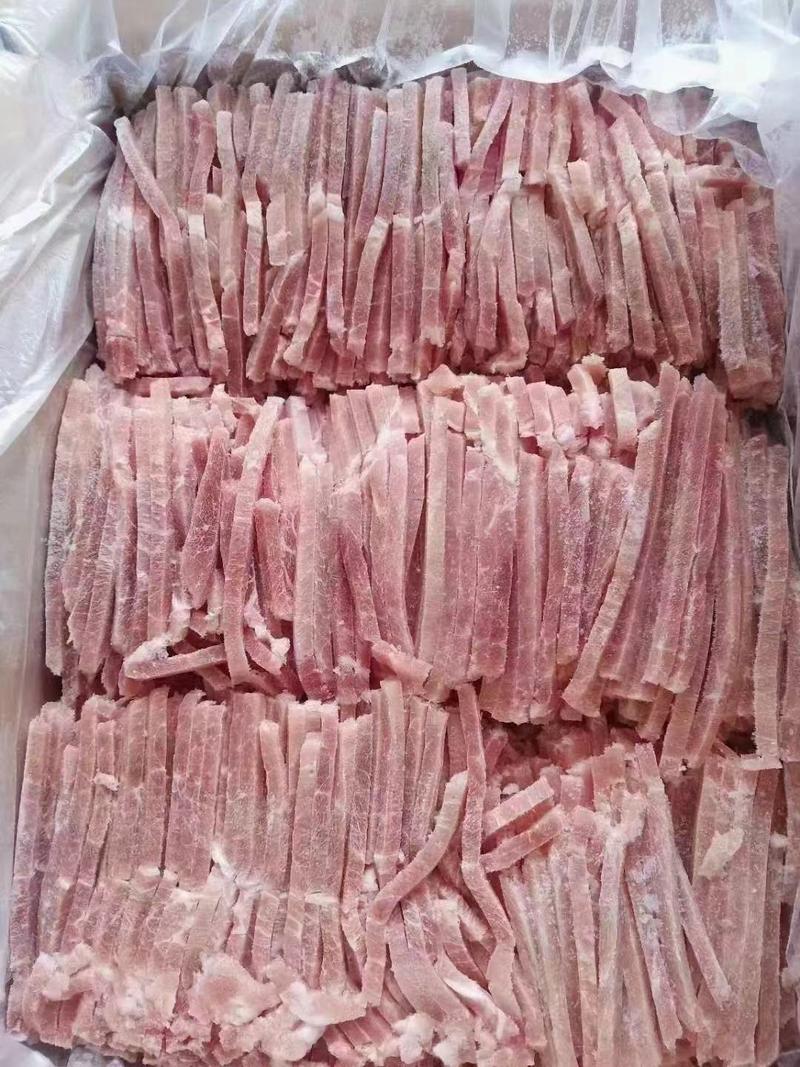 猪肉精肉丝纯干无冰一件20斤装全国接单欢迎各位老板选购