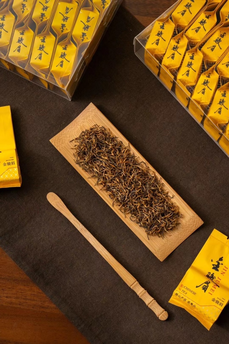 金俊眉武夷山红茶金骏眉茶叶花蜜香新茶500克袋装茶代发