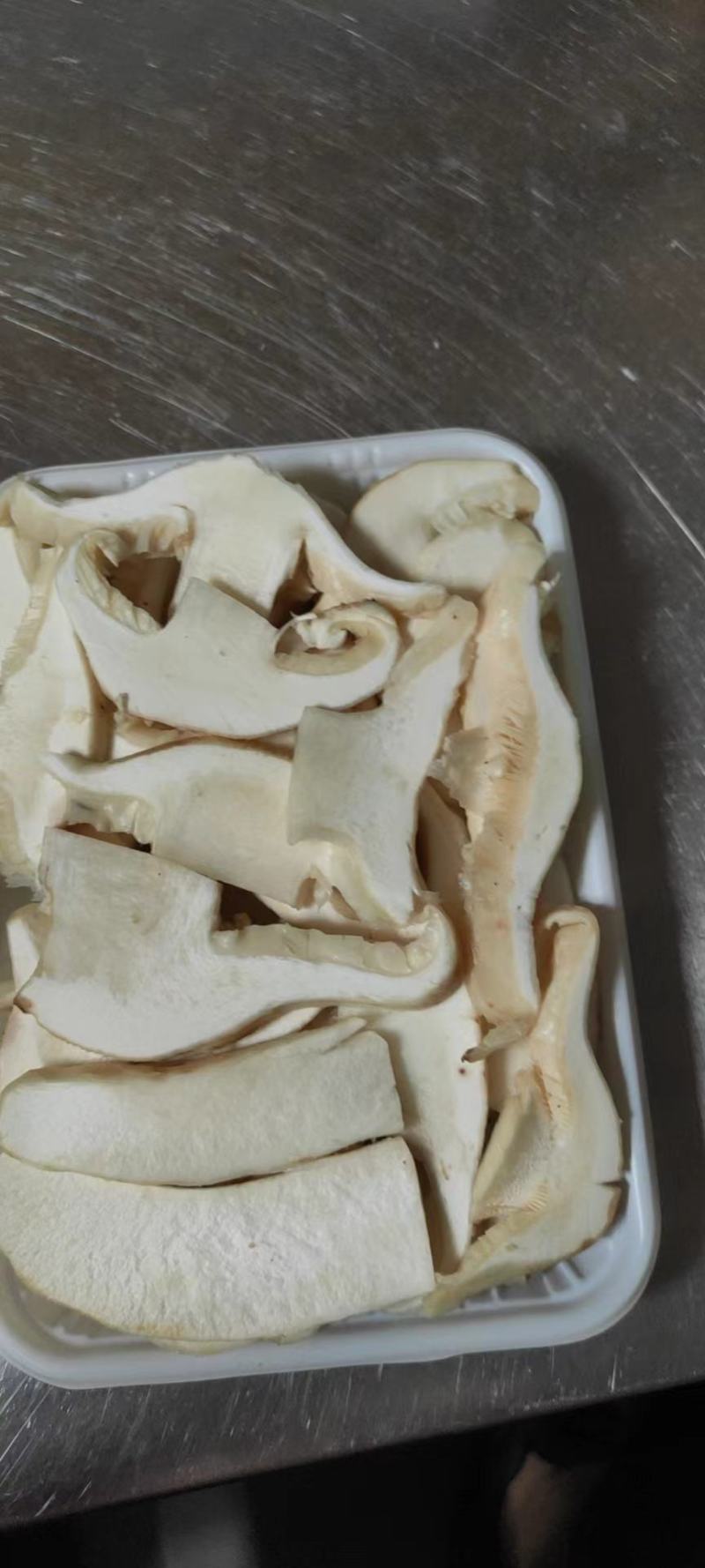 香格里拉松茸P级冻片清洗开片抽真空开袋即用