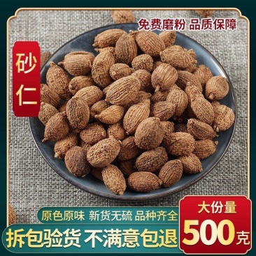 阳春特产春砂仁干果生晒原生态有梗新鲜500克包邮