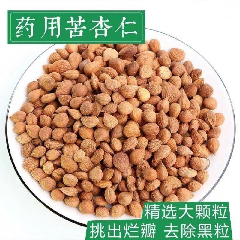 药用苦杏仁坚果野生山杏仁杏仁中药材北杏仁食用