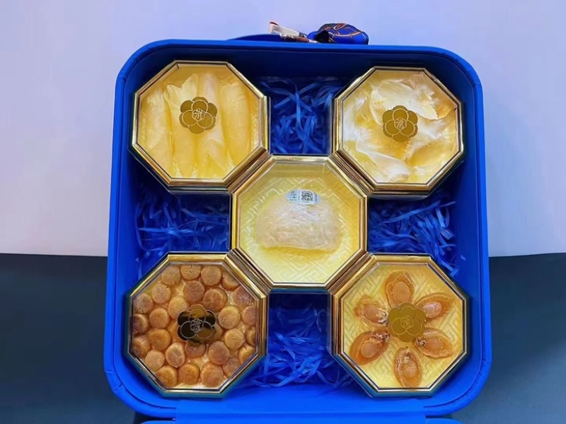 克莱因蓝&爱马仕橙手提皮盒丝巾款，中药材礼盒，货品齐全