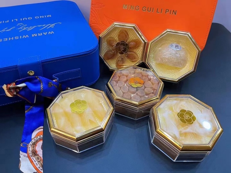克莱因蓝&爱马仕橙手提皮盒丝巾款，中药材礼盒，货品齐全