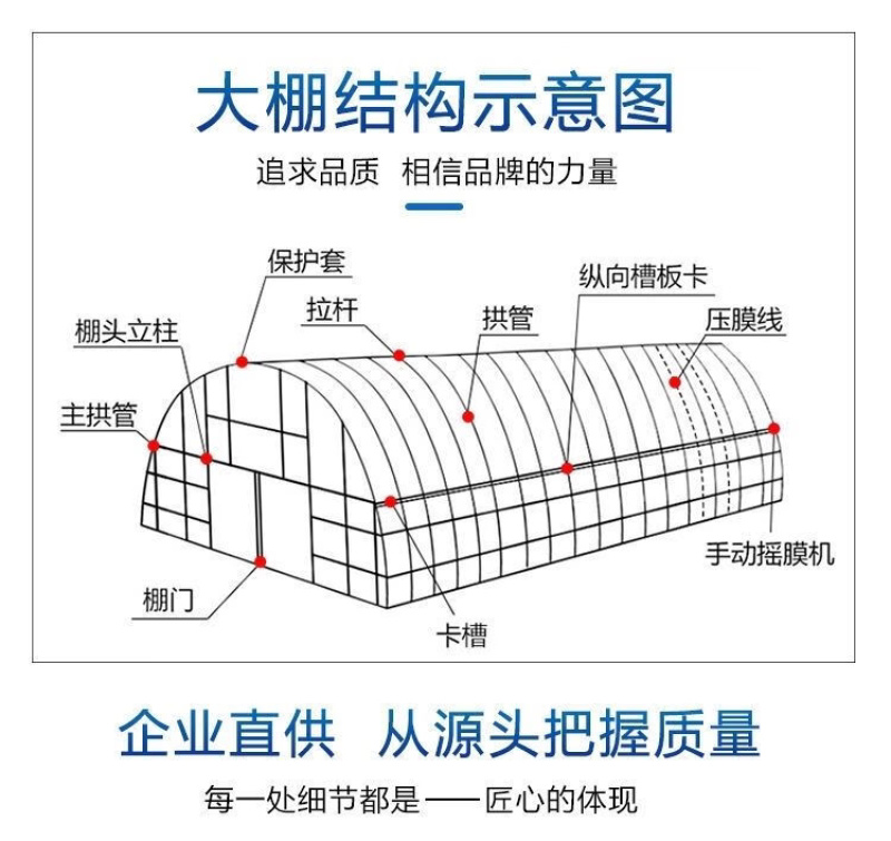 简易单体大棚单体棚蔬菜大棚圆管钢架大棚包安装