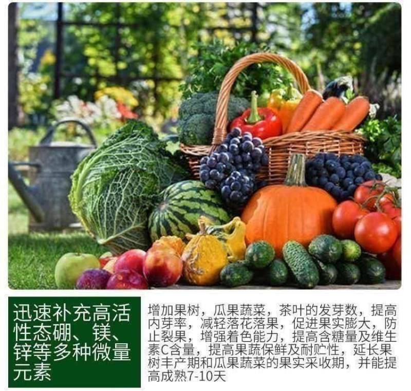 矿源加强型微量元素钙镁硫硼铁锰锌水溶肥果树蔬菜专用有机冲