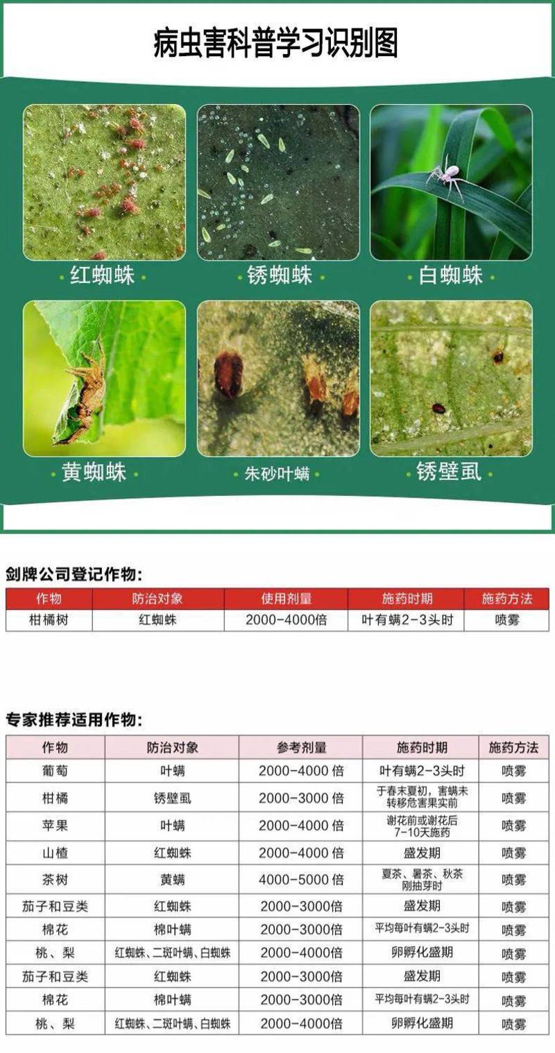 索红25%三唑锡200g红蜘蛛杀螨剂含量高红白蜘蛛通杀柑