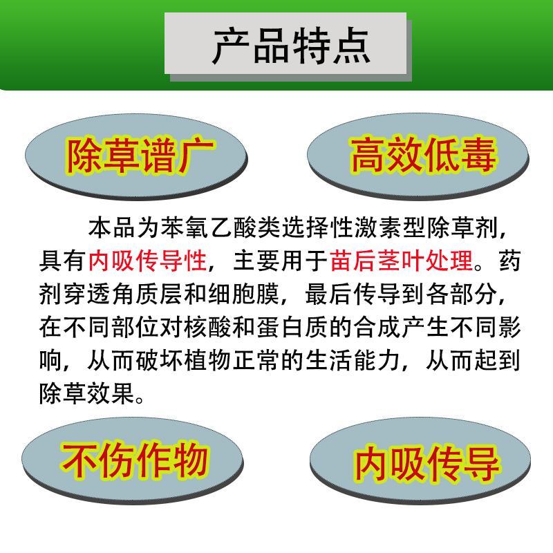 56%二甲四氯钠2甲二钾4氯钠玉米田阔叶草杂草除草剂