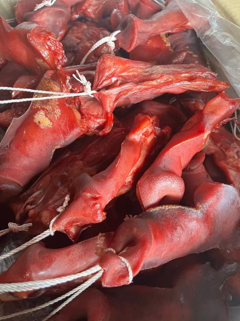【腊肉】烟熏腊猪拱嘴，一件50斤，现货供应