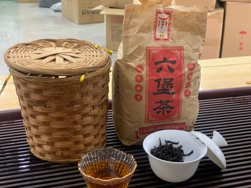 六星茶王六堡茶广西特产梧州10年陈香六堡黑茶正品散装罐装