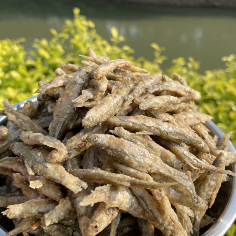 面粉炸鱼小河鱼淡水湖鱼香酥小鱼干不苦无盐批发白条鱼干