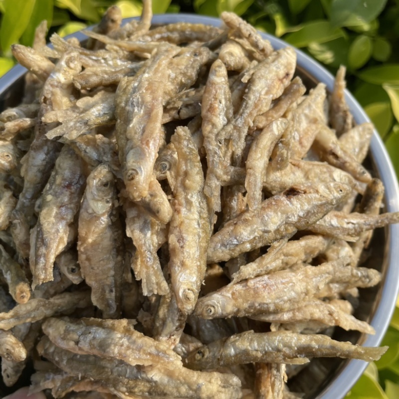 面粉炸鱼小河鱼淡水湖鱼香酥小鱼干不苦无盐批发白条鱼干