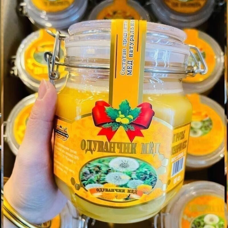 俄罗斯进口蒲公英蜜正宗蜂蜜网红蜂蜜刺五加蜂蜜结晶蜂蜜批发