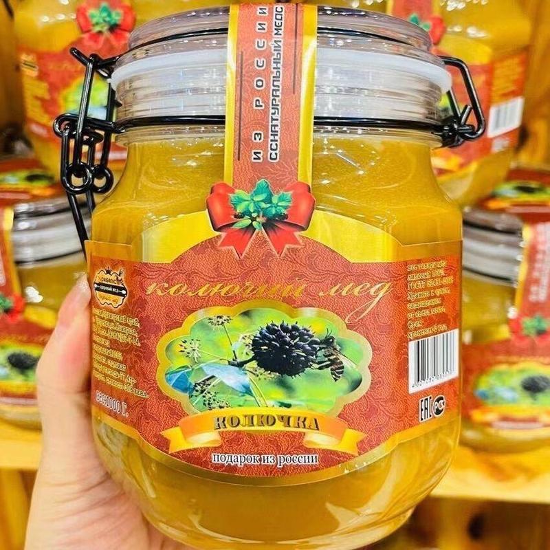 俄罗斯进口蒲公英蜜正宗蜂蜜网红蜂蜜刺五加蜂蜜结晶蜂蜜批发