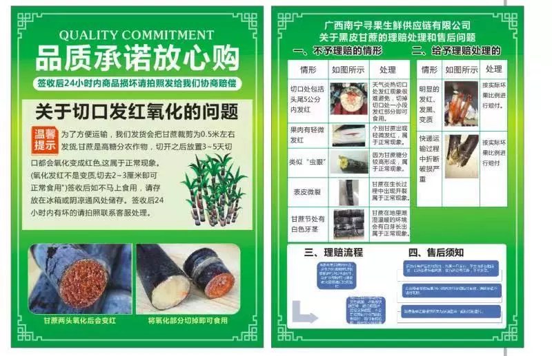 应季现砍现发9斤广西黑皮甘蔗水果新鲜当季甜杆脆孕妇青紫