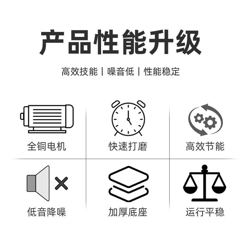 家用台式砂轮机微型多功能抛光打磨机工业大功率电动磨刀机