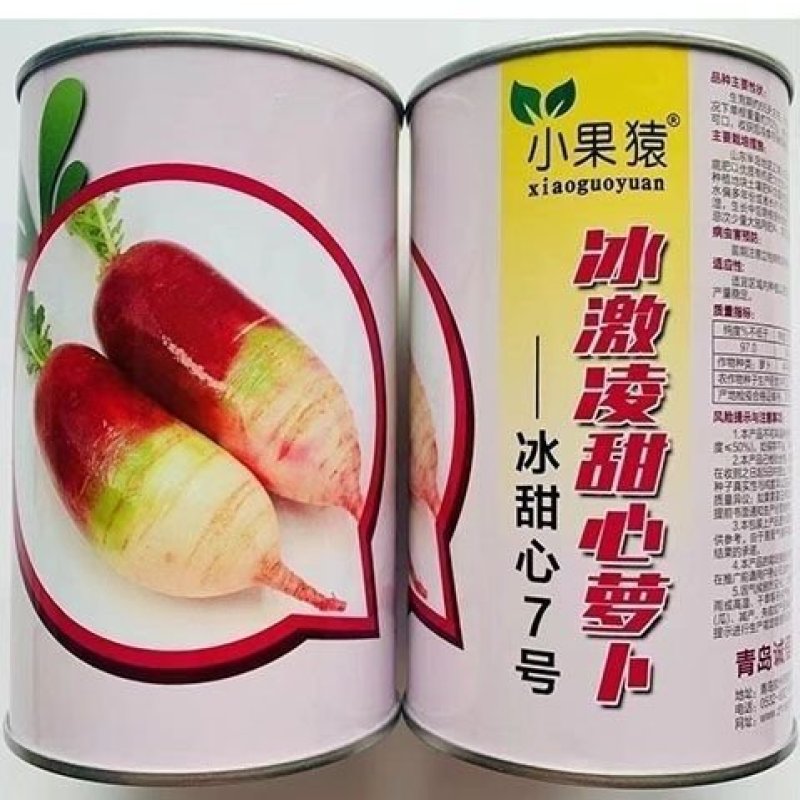 冰激凌甜心水果萝卜种子甜脆生吃糖心紫皮萝卜种孑春秋蔬菜