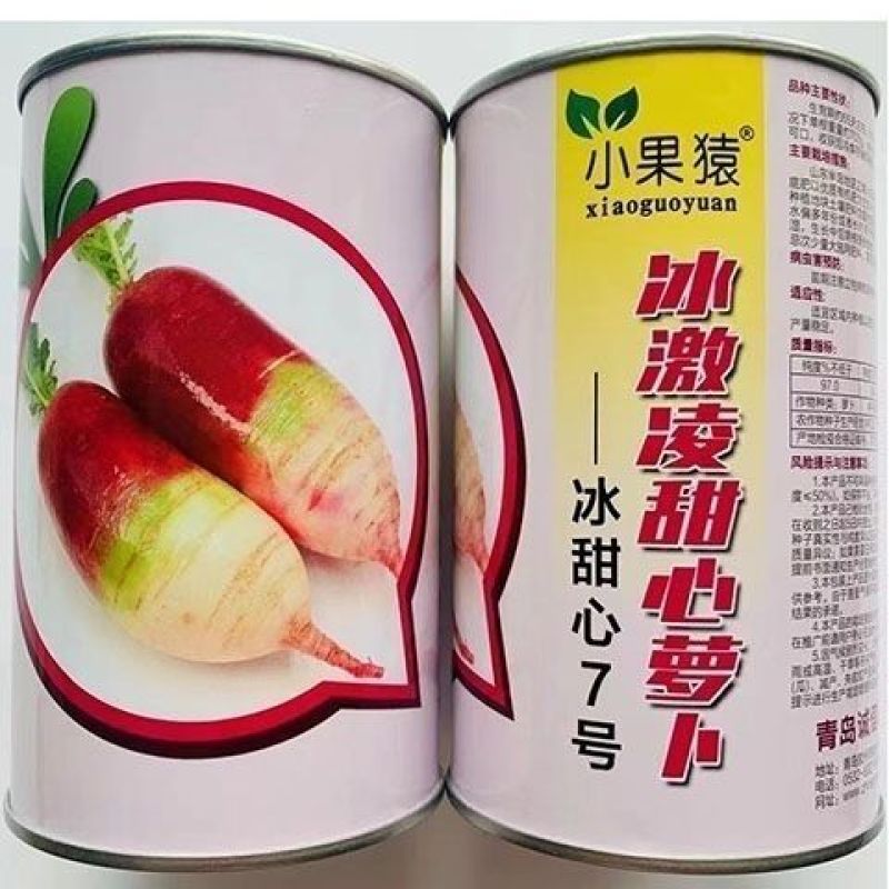冰激凌甜心水果萝卜种子甜脆生吃糖心紫皮萝卜种孑春秋蔬菜