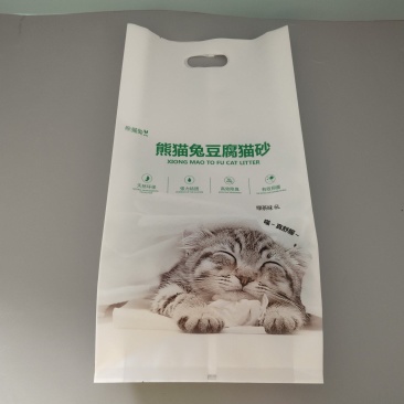 猫砂包装袋猫粮狗粮包装袋猫砂包装塑料手提袋定制批发