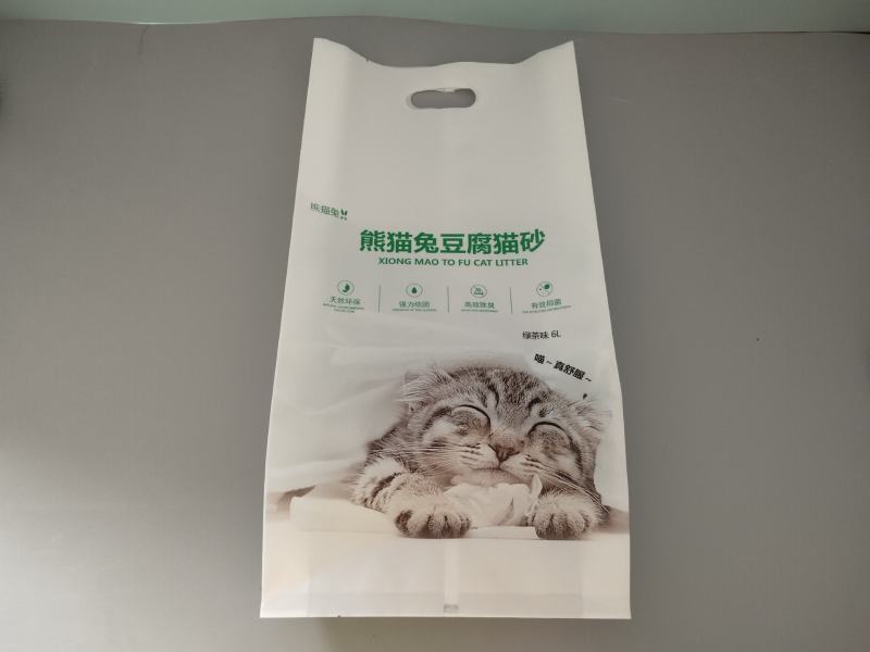 猫砂包装袋猫粮狗粮包装袋猫砂包装塑料手提袋定制批发