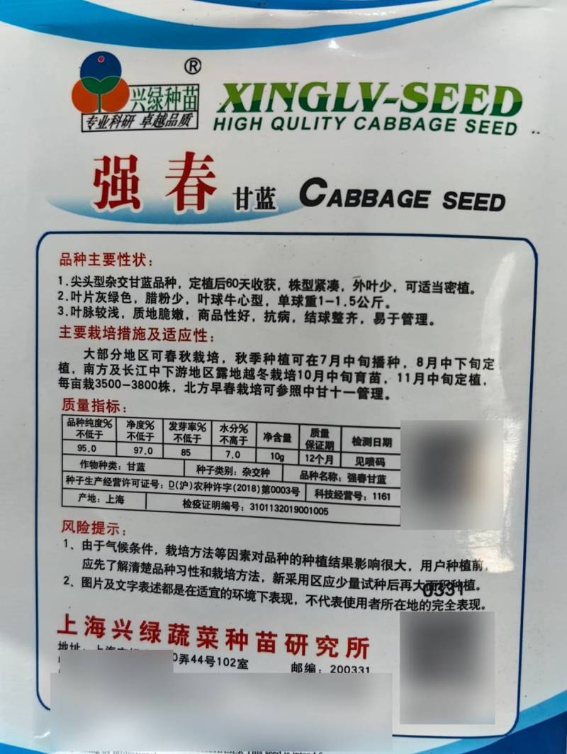 牛心甘蓝种子强春甘蓝种子种籽春秋包菜包心菜卷心菜大头菜