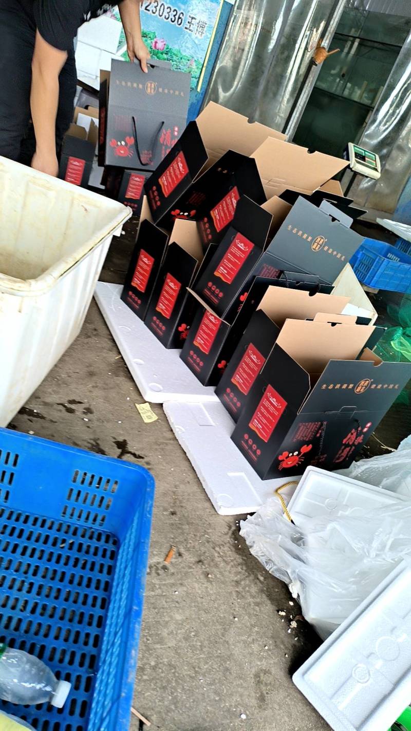 湖北省洪湖精品清水河蟹精品礼盒装公母搭配物美价廉