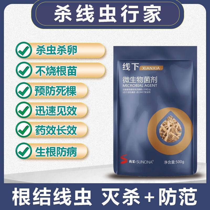 根结线虫专用药杀大棚黄瓜番茄线虫药淡紫紫孢菌噻唑膦路富达