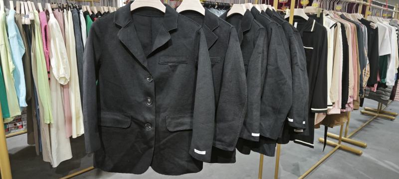 黑色双面羊绒大衣女小个子2023秋冬新款西装毛呢外套短款
