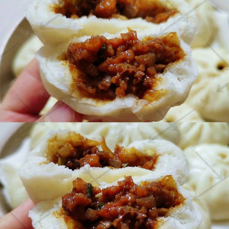手工小笼包猪肉颗粒肉馅（无鸡肉和大豆蛋白添加）早餐小笼包