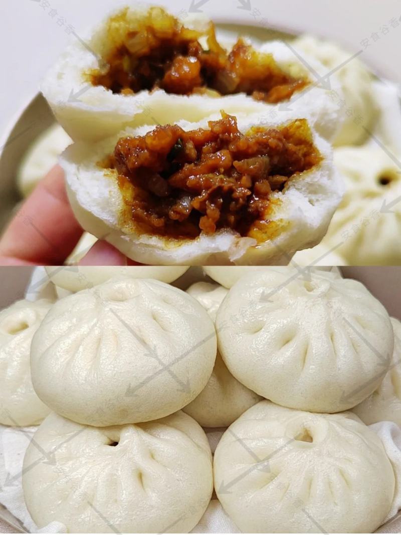 手工小笼包猪肉颗粒肉馅（无鸡肉和大豆蛋白添加）早餐小笼包