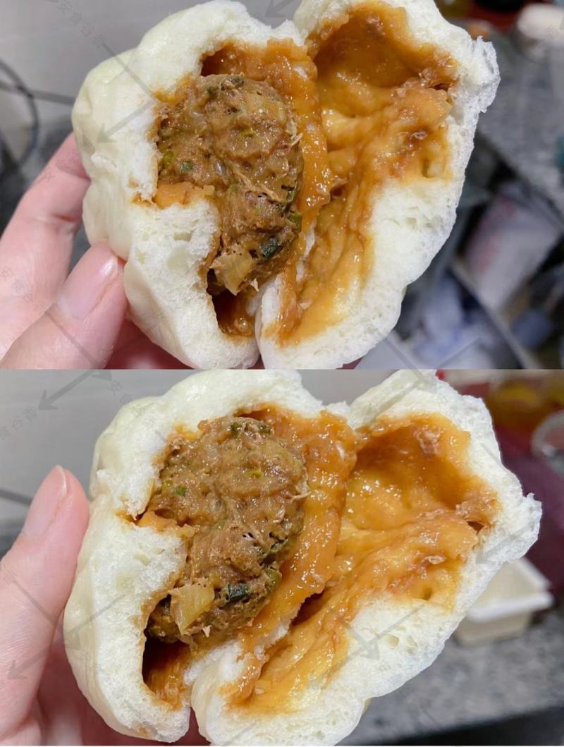 手工小笼包猪肉颗粒肉馅（无鸡肉和大豆蛋白添加）早餐小笼包