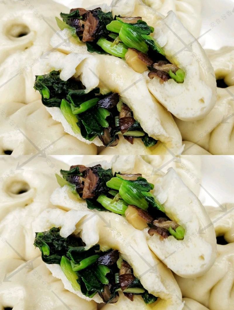 手工包子猪肉颗粒肉馅（无鸡肉和大豆蛋白添加）早餐包子